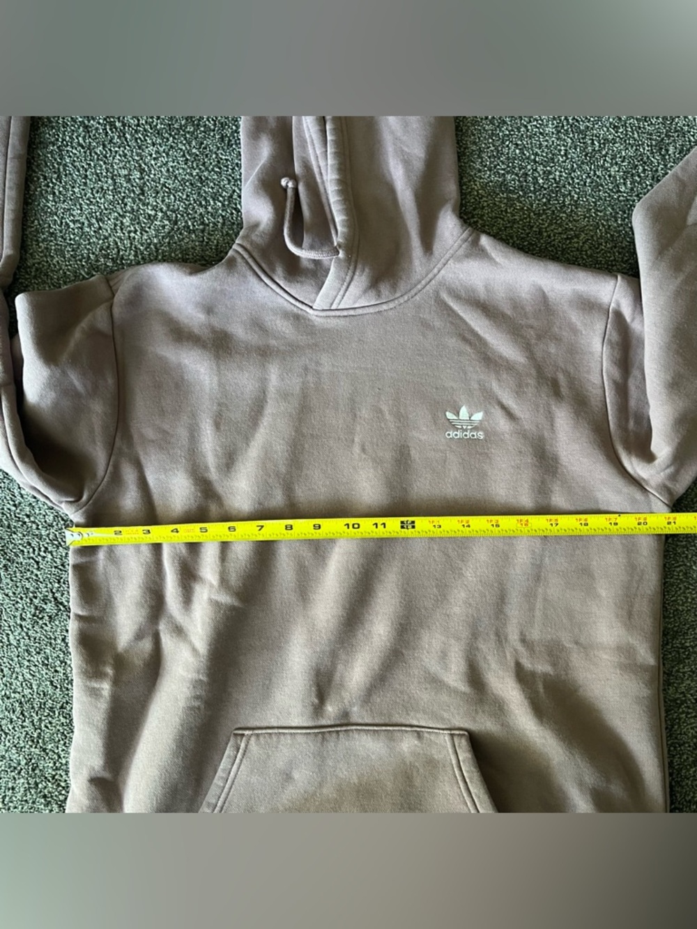 adidas Men's Dusty Rose Trefoil Hoodie - Picture 7 of 9